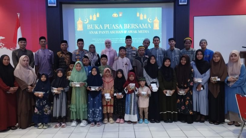Kapolres Donggala Santuni Anak Yatim Dalam Gelaran Buka Puasa Bersama