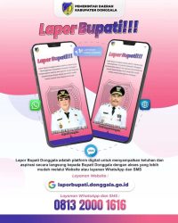 Yanduan Publik Pemkab Donggala  ”  Lapor Bupati  ”  Resmi Di Luncurkan 