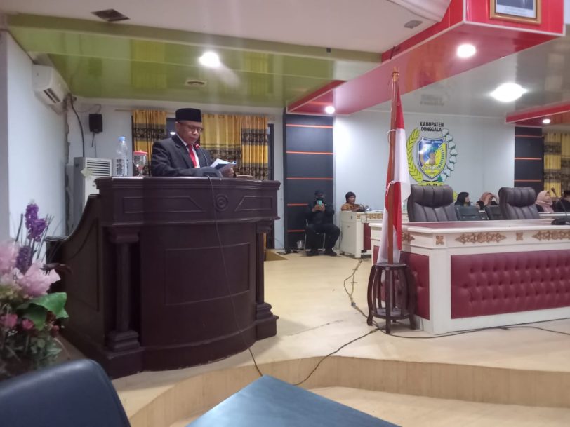DPRD Donggala Gelar Paripurna Jawaban Bupati atas Pandangan Fraksi Dua Ranperda