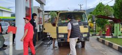 Satreskrim Polres Tolitoli Awasi Ketat SPBU, Antrian Hilang , Solar Lancar Petani Senang